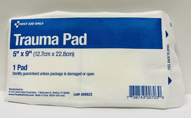 FAR: Trauma Pad Absorbent 5 in. x 9 in.